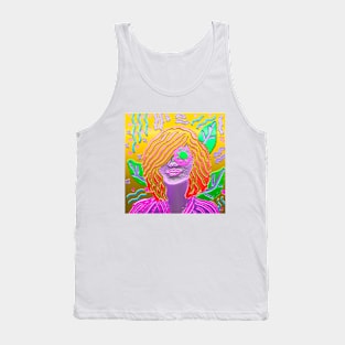 glass colorful woman Tank Top